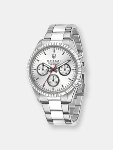 Maserati Men's Competizione R8853100018 Silver Stainless-Steel Quartz Dress Watch