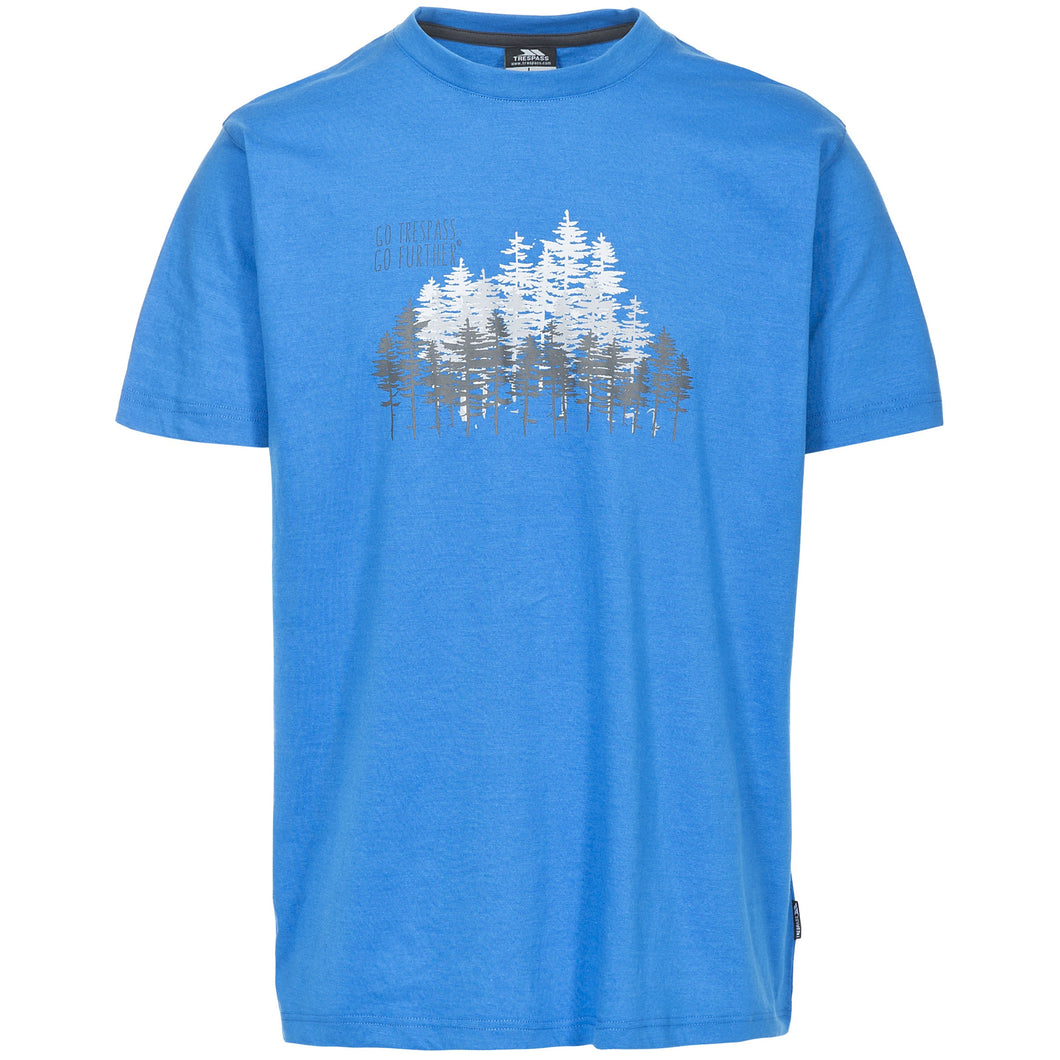 Trespass Mens Router Short Sleeve T-Shirt (Bright Blue)