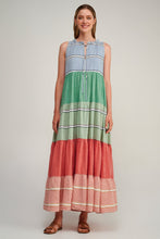 Load image into Gallery viewer, Zakar Color Block Maxi Dress