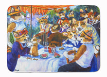 Load image into Gallery viewer, 19 in x 27 in Corgi Boating Party Machine Washable Memory Foam Mat