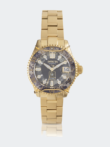 Womens 31857 Gold Stainless Steel Quartz Formal Watch