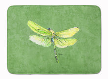Load image into Gallery viewer, 19 in x 27 in Dragonfly on Avacado Machine Washable Memory Foam Mat
