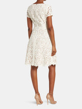 Load image into Gallery viewer, Focus By Shani - Laser Cut Fit And Flare Dress