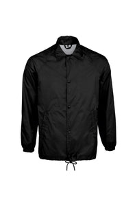 SOLS Unisex Adults Sacramento Windbreaker Jacket (Black)