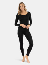 Load image into Gallery viewer, Womens Neutral Solid Color Thermal Pajamas