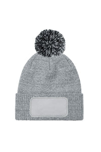 Beechfield® Unisex Adults Snowstar Printers Beanie (Heather Gray/Black)