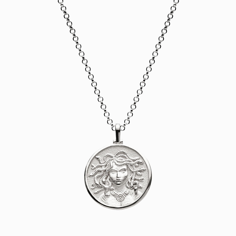 925 Sterling Silver Medusa Necklace