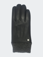 Load image into Gallery viewer, Mens Leather Glove With Cuff - Black