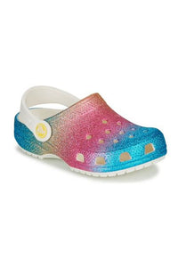 Crocs Girls Ombre Glitter Classic Clog (Multicolored)