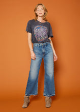 Load image into Gallery viewer, Queen Wide Leg Destroyed Patch Jeans