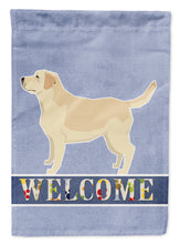 Load image into Gallery viewer, 11 x 15 1/2 in. Polyester Labrador Retriever Welcome Garden Flag 2-Sided 2-Ply