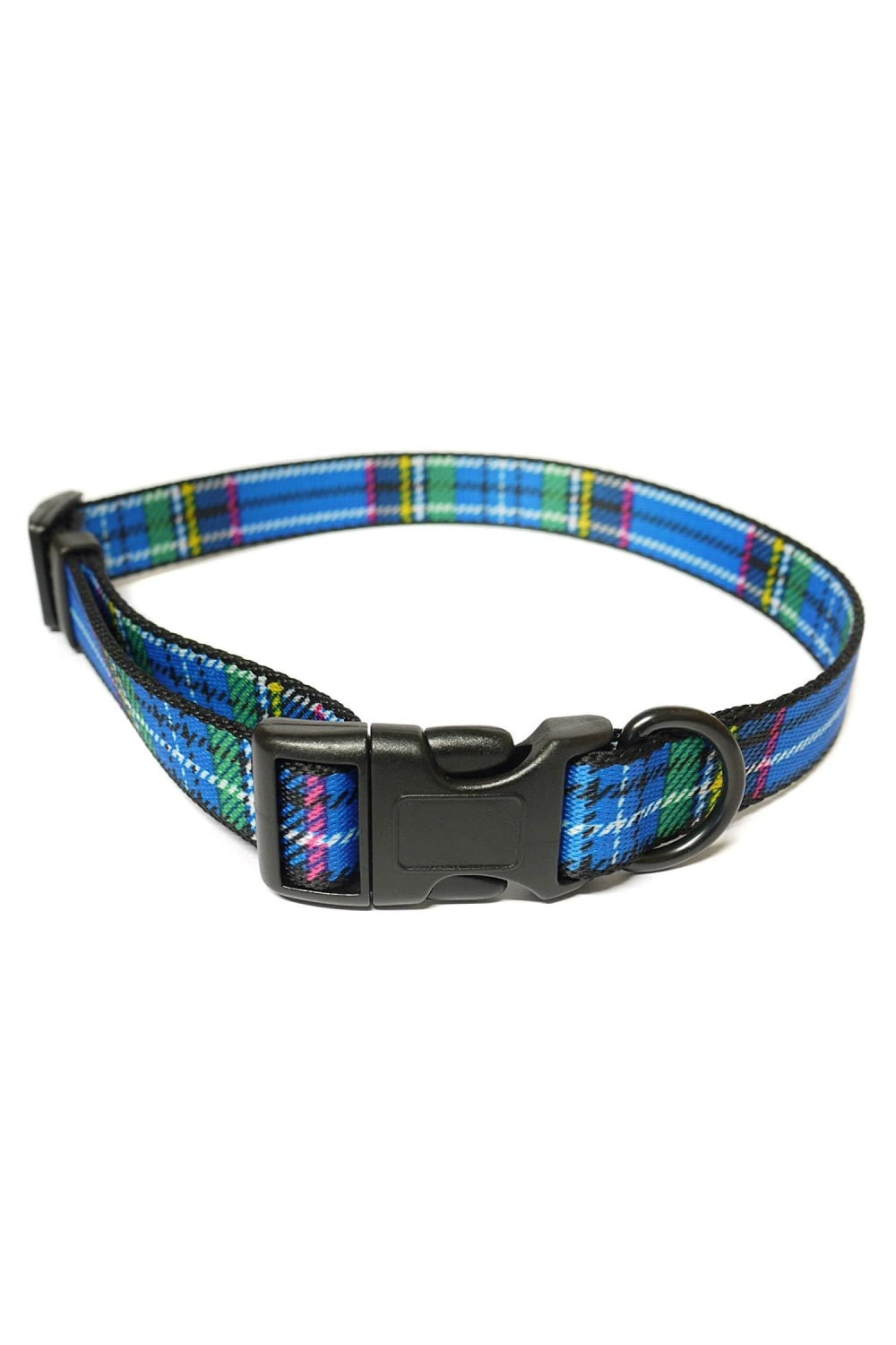 Ancol Tartan Adjustable Dog Collar (Blue Tartan) (18-27.5in)