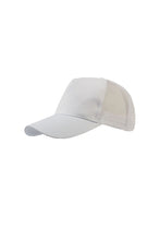 Load image into Gallery viewer, Rapper Cotton 5 Panel Trucker Cap- White