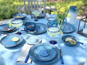 Stillwater Azul Round Serving Platter