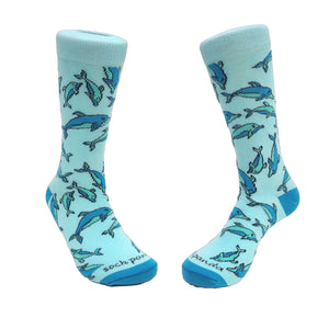 Dolphin Pattern Socks - Adult Medium