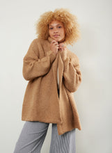 Load image into Gallery viewer, Shearling Shawl Cardigan - Camel