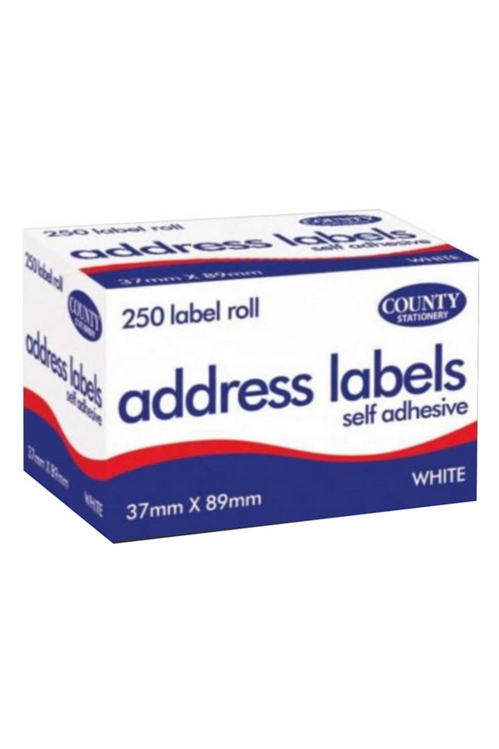 White Self Adhesive Address Labels - White