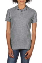 Load image into Gallery viewer, Gildan Womens/Ladies Premium Cotton Sport Double Pique Polo Shirt (Graphite Heather)
