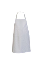 Load image into Gallery viewer, Adults Workwear Full Length Apron In White - One Size