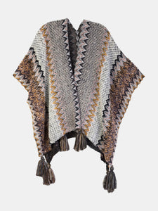 Fringed Knit Kimono