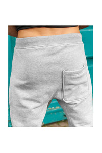 Build Your Brand Mens Heavy Deep Crotch Sweatpants (Heather Gray)