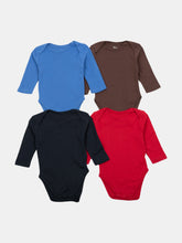 Load image into Gallery viewer, Baby Cotton Long Sleeves Bodysuits 4-Pack