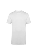 Load image into Gallery viewer, Skinnifit Mens Longline Dipped Hem T-Shirt (White)