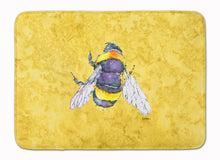 Load image into Gallery viewer, 19 in x 27 in Bee on Yellow Machine Washable Memory Foam Mat