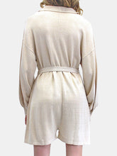 Load image into Gallery viewer, Belted Knit Romper
