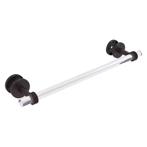 Allied Brass Clearview Collection 24 Inch Shower Door Towel Bar with Dotted Accents