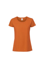 Load image into Gallery viewer, Womens/Ladies Ringspun Premium T-Shirt - Bright Orange
