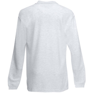 Fruit Of The Loom Mens Premium Long Sleeve Polo Shirt (Ash Grey)