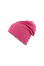 Load image into Gallery viewer, Atlantis Extreme Reversible Jersey Slouch Beanie (Fuchsia/Gray)