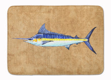 Load image into Gallery viewer, 19 in x 27 in Blue Marlin Machine Washable Memory Foam Mat