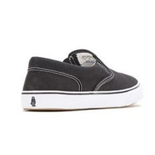 Load image into Gallery viewer, Womens/Ladies Byanca Canvas / Suede Slip On Shoe - Black Canvas