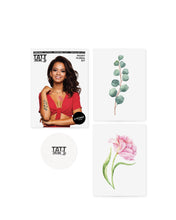 Load image into Gallery viewer, Peony Floral Temporary Tattoos Set