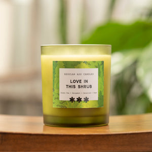 Love in This Shrub 11oz Candle, Bergamot + Green Tea