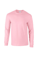 Load image into Gallery viewer, Gildan Mens Plain Crew Neck Ultra Cotton Long Sleeve T-Shirt (Light Pink)