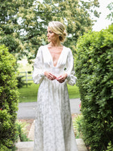 Load image into Gallery viewer, Ivory Jacquard Maxi Dress