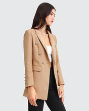 Load image into Gallery viewer, Princess Polina Textured Weave Blazer - Camel