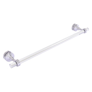 Allied Brass Pacific Grove Collection 24 Inch Shower Door Towel Bar with Grooved Accents