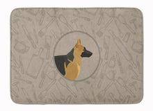 Load image into Gallery viewer, 19 in x 27 in German Shepherd In the Kitchen Machine Washable Memory Foam Mat