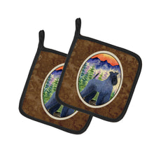 Load image into Gallery viewer, Kerry Blue Terrier Pair of Pot Holders