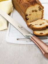 Load image into Gallery viewer, 8-Piece Knife Set with Acrylic Stand Rose Gold Collection