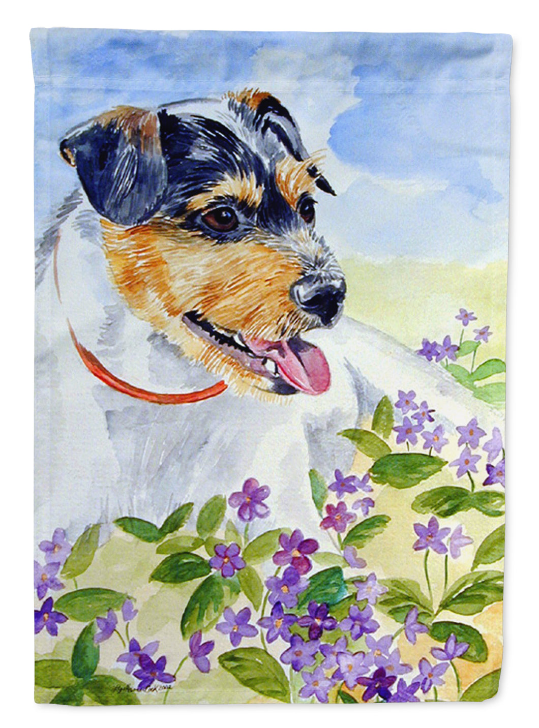 Jack Russell Terrier Garden Flag 2-Sided 2-Ply