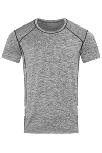 Stedman Mens Sports Reflective Recycled T-Shirt (Heather)