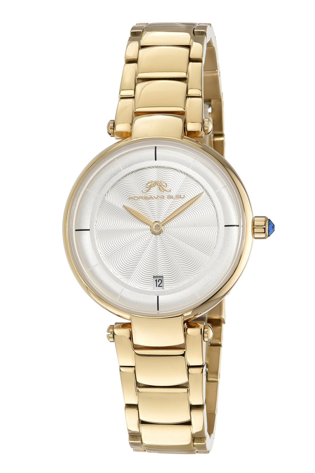 Madison Women's Gold Guilloche Dial Watch, 1151BMAS
