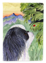 Load image into Gallery viewer, Japanese Chin Garden Flag 2-Sided 2-Ply
