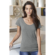 Load image into Gallery viewer, Gildan Womens/Ladies Short Sleeve Deep Scoop Neck T-Shirt (Graphite Heather)
