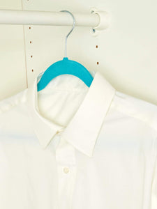 10 Piece Velvet Hanger, Turquoise